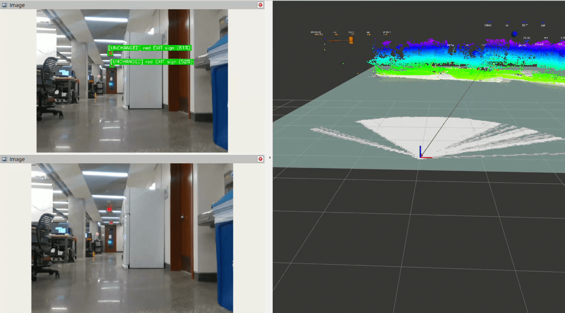 SAM 3 detections on second inspection run with change status